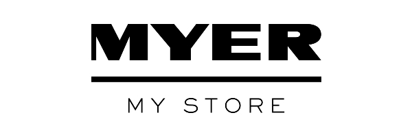 Myer my store logo - black & white