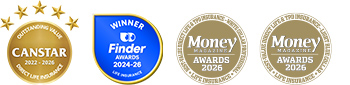 Canstar, finder and Money Magazine awards (2022 to 2026)